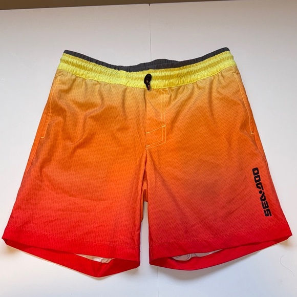 Sea-Doo Men’s 18″ Classic Boardshorts Orange - Picture 1 of 9